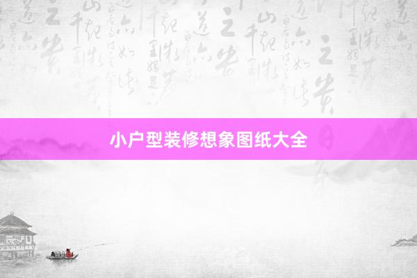 小户型装修想象图纸大全